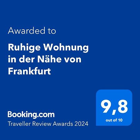 Ruhige Wohnung In Der Naehe Von Frankfurt Kelkheim Bagian luar foto